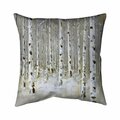 Fondo 20 x 20 in. Birch Forest by Winter-Double Sided Print Indoor Pillow FO2795714